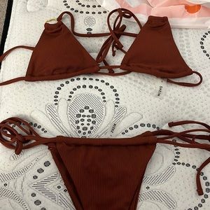 Burnt orange bikini